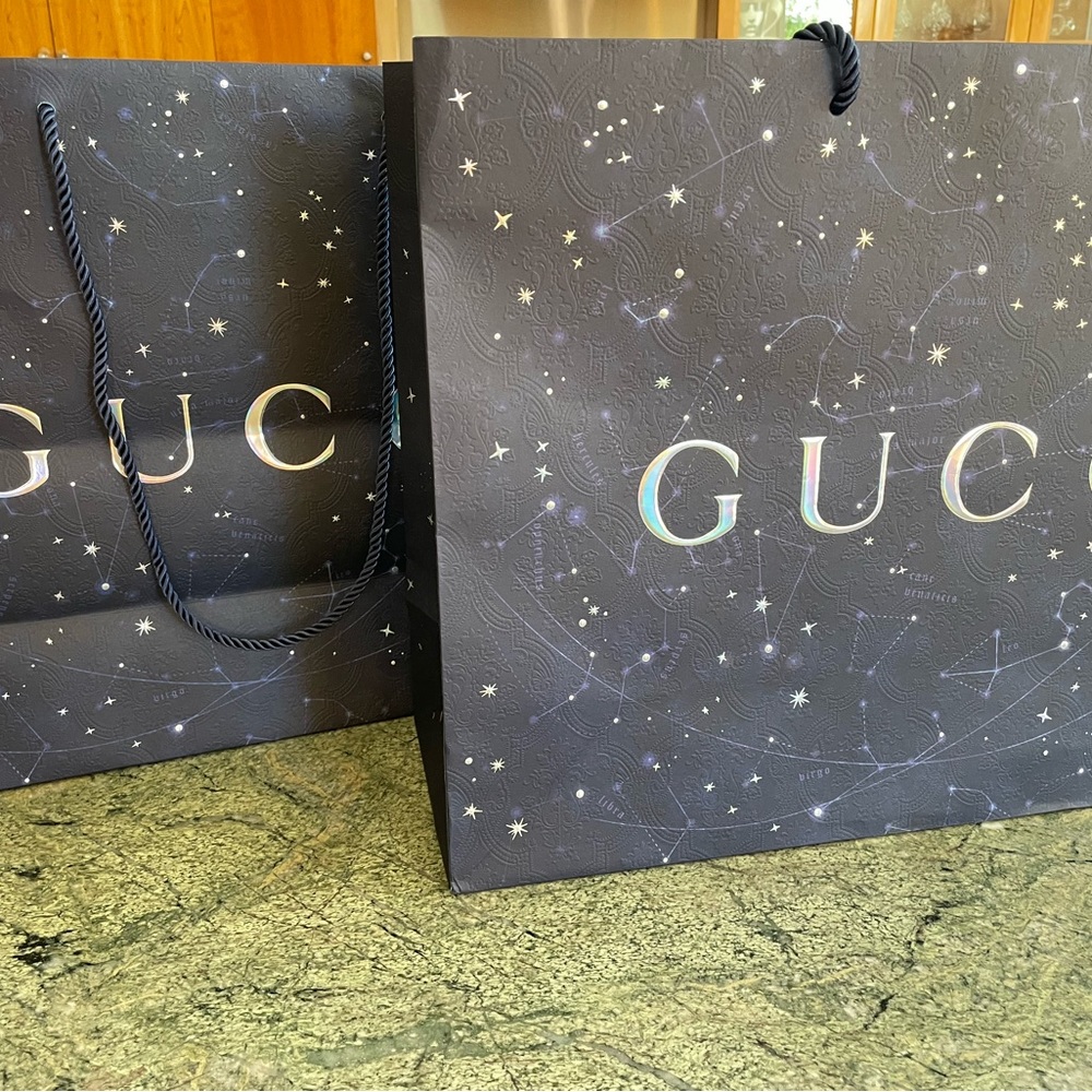 Two new GUCCI recent collection shopping bags